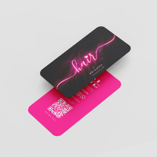 Hair Beauty Salon Friseurhandschrift Visitenkarte