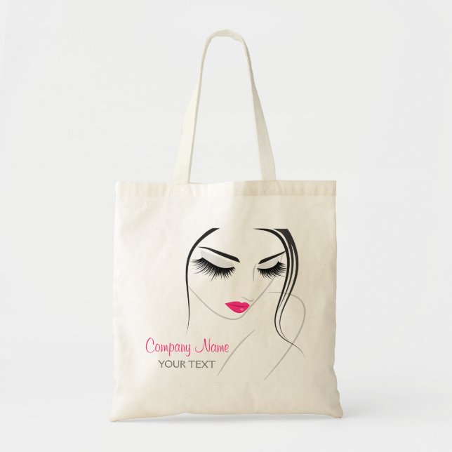 Hair & Beauty Salon weibliche Lashes Tragetasche (Vorne)