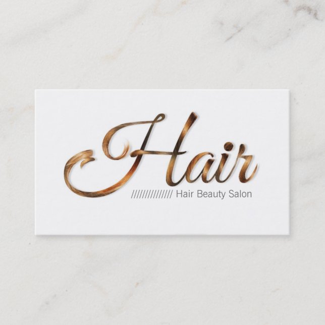Hair Beauty Wohnzimmer Hairdresser Visitenkarte (Vorderseite)