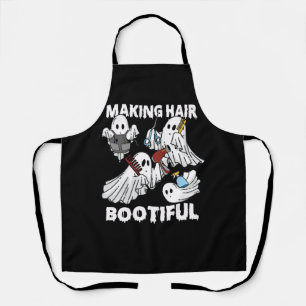 Hair Bootiful Funny Beängstigend Ghost Friseur Schürze