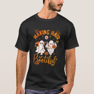 Hair Bootiful Funny Beängstigend Ghost Friseur T-Shirt