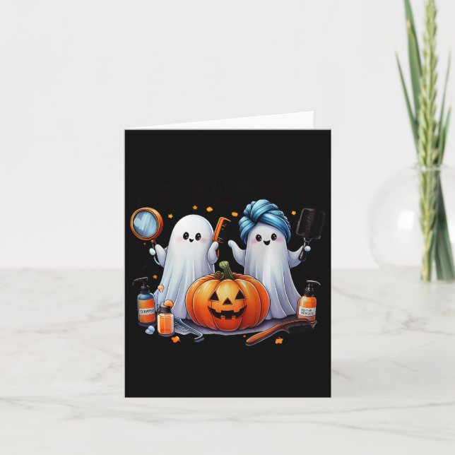 Hair Bootiween Hair Stylist Ghost Karte (Vorderseite)