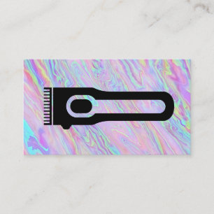 Hair Clipper Rainbow Liquid Visitenkarte