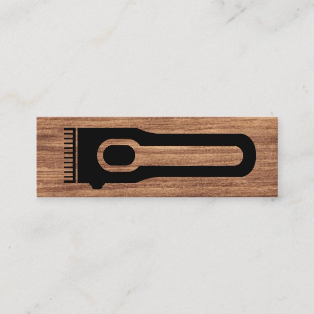 Hair Clipper | STYLIST | Holzkörner Mini Visitenkarte (Vorderseite)