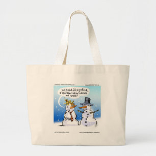 Hair Club für Snowmen Weihnachten Jumbo Stoffbeutel