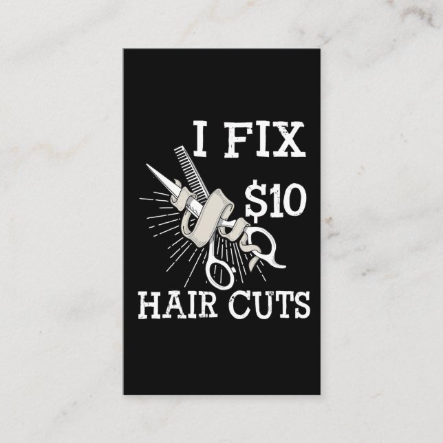 Hair Dresser Barber Hair Stylist Gift Salon Owner Visitenkarte (Vorderseite)