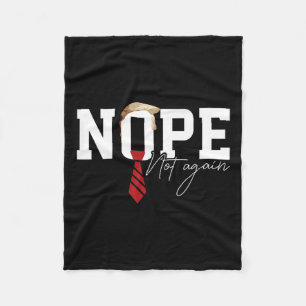 Hair Funny Trump Shirt Politischer Humor Nope Nich Fleecedecke