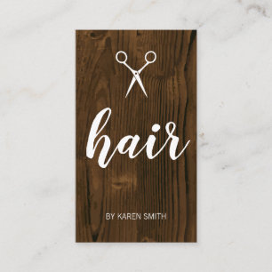Hair Holzkörner Visitenkarte