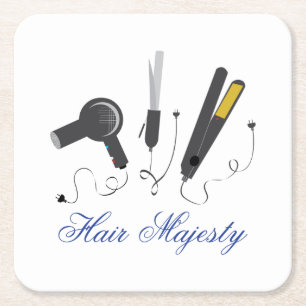 Hair Majestät Rechteckiger Pappuntersetzer