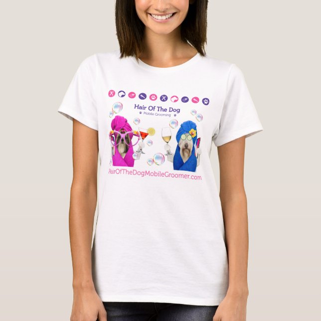 Hair of the Hunde Mobile Grooming Shirt (Vorderseite)