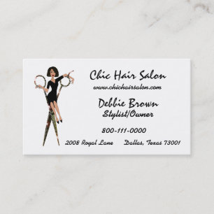 Hair Salon Diva (Afroamerikanisch) Visitenkarten Visitenkarte