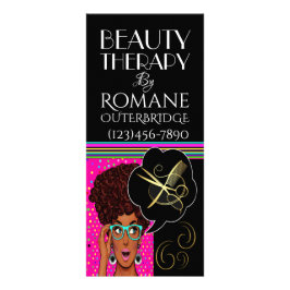 Hair Salon Rack Card - Siehe Rückseite Werbekarte