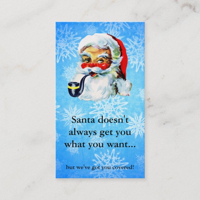Hair salon stylist holiday coupon gift card xmas (Vorderseite)