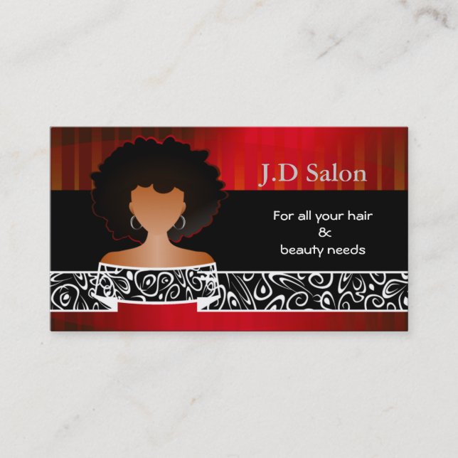 Hair Salon Visitenkarten Visitenkarte (Vorderseite)