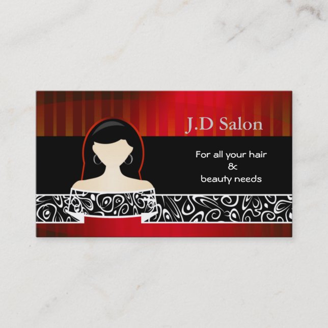 Hair Salon Visitenkarten Visitenkarte (Vorderseite)