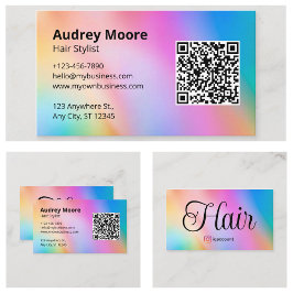 Hair Stylist Beauty Salon Branding Visitenkarte