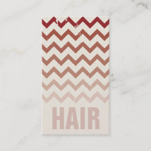 Hair Stylist Business Card - Cracked Red Ombre Visitenkarte