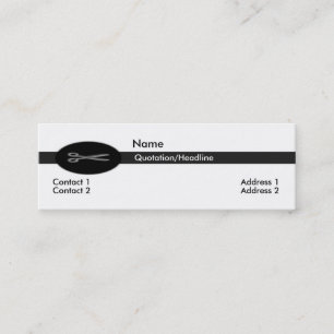 Hair Stylist Business Card Mini Visitenkarte