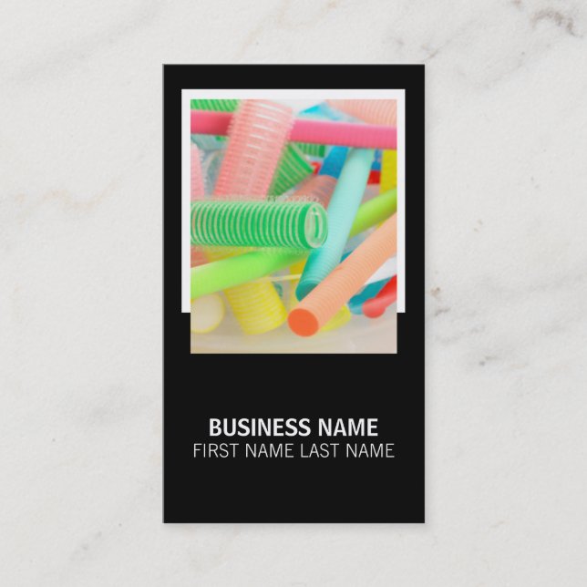 Hair Stylist Business Card Visitenkarte (Vorderseite)