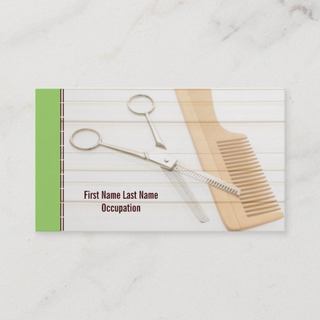 Hair Stylist Business Cards Visitenkarte (Vorderseite)