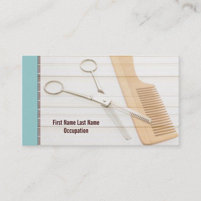 Hair Stylist Business Cards Visitenkarte (Vorderseite)