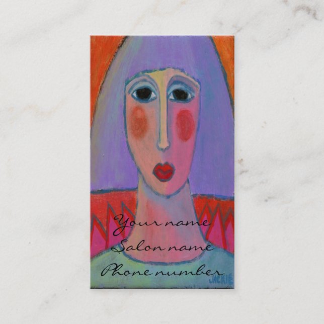 Hair Stylist Business Cards Visitenkarte (Vorderseite)
