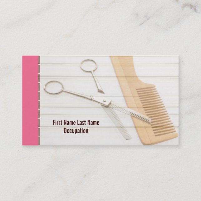 Hair Stylist Business Cards Visitenkarte (Vorderseite)