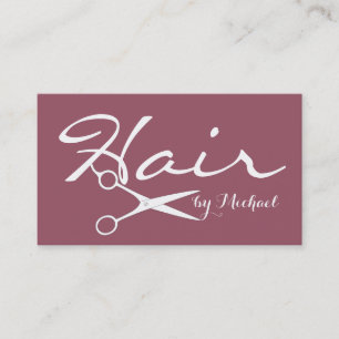 Hair Stylist Elegante Copper Rose Hintergrund #2 Visitenkarte