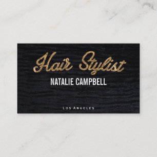 Hair Stylist   Gold/Velvet Visitenkarte