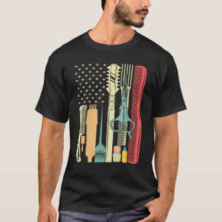 Hair Stylist Hairdresser Barber Salon Tools US Ame T-Shirt