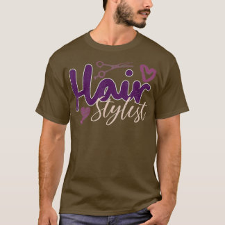 Hair Stylist Heart Hairdresser Geschenkschere T-Shirt