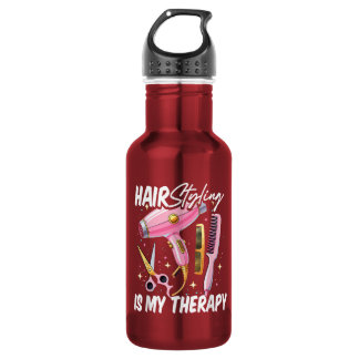 Hair stylist Is My Therapy Edelstahlflasche