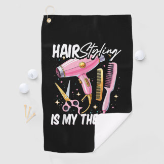 Hair stylist Is My Therapy Golfhandtuch