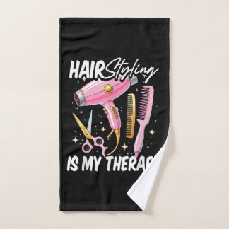Hair stylist Is My Therapy Handtuch