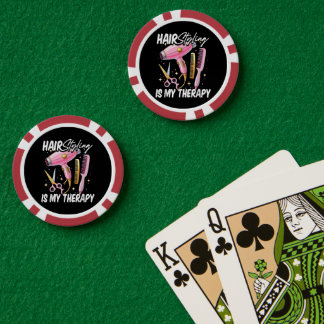 Hair stylist Is My Therapy Pokerchips
