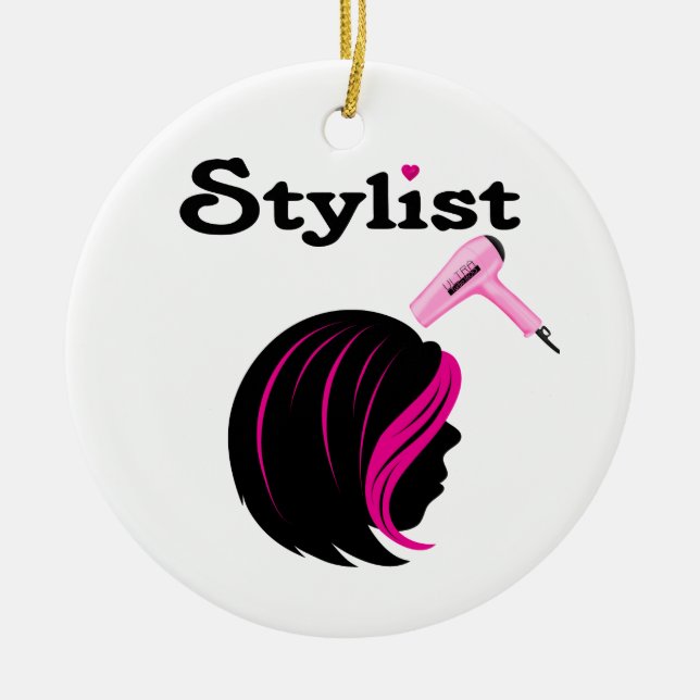 Hair Stylist Keramikornament (Vorne)