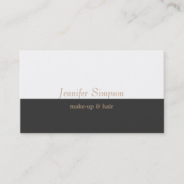 Hair Stylist Makeup Artist Beruflich Business Visitenkarte (Vorderseite)