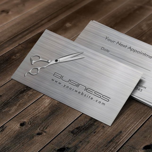 Hair Stylist Moderner Metallsalon Termin (Von Creator hochgeladen)