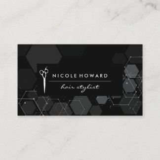 Hair Stylist | Modernes Design | Geometrisch Visitenkarte