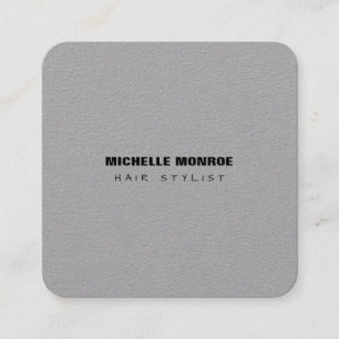Hair Stylist Modernes Minimalistisch Trendy Luxury Quadratische Visitenkarte