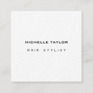 Hair Stylist Modernes Minimalistisch Trendy Luxury Quadratische Visitenkarte
