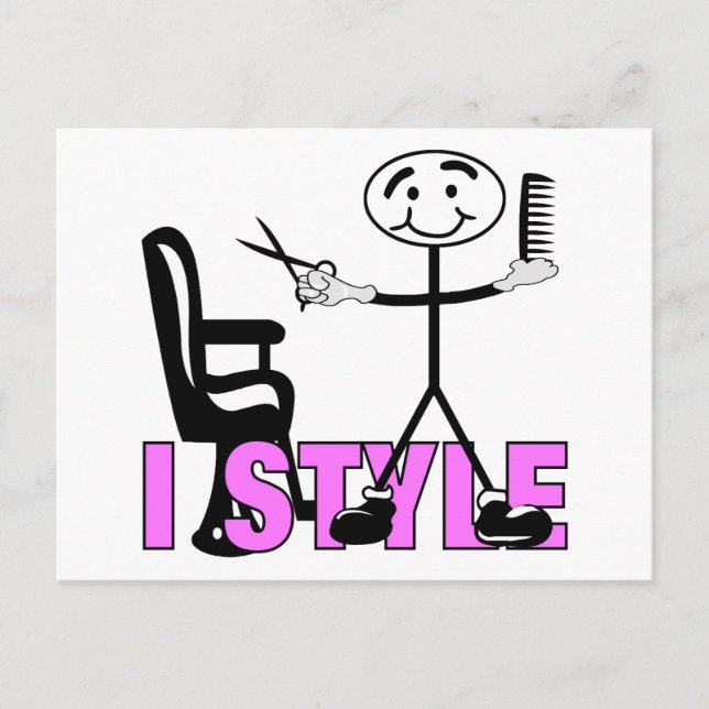 Hair Stylist Postkarte (Vorderseite)