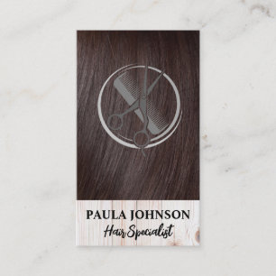 Hair Stylist Salon-Logo Visitenkarte