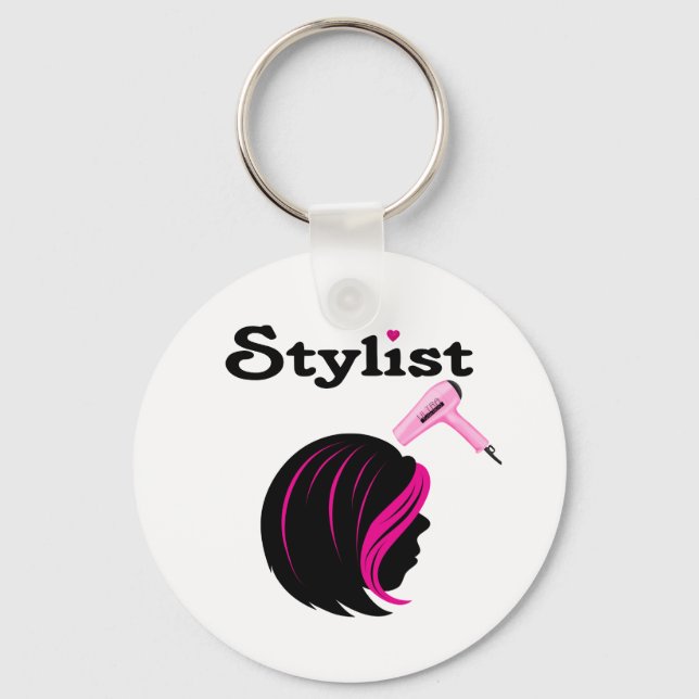 Hair Stylist Schlüsselanhänger (Vorderseite)