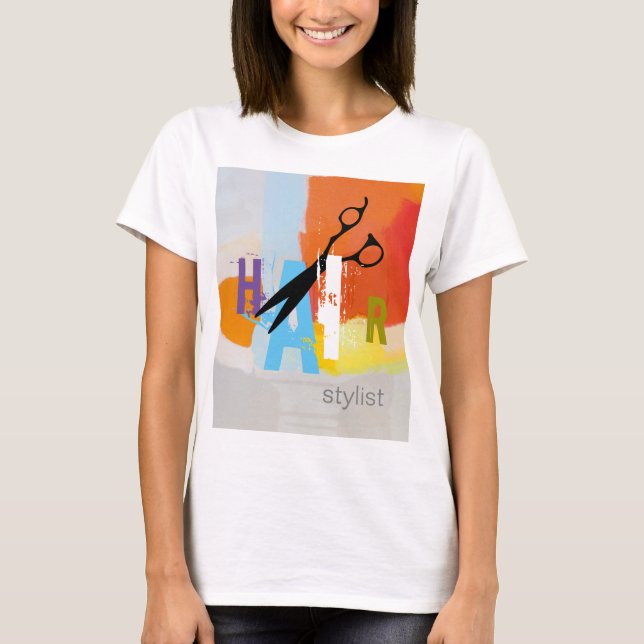 Hair Stylist T-Shirt (Vorderseite)
