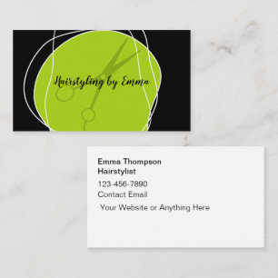 Hair Stylist Trendy Business Cards Visitenkarte