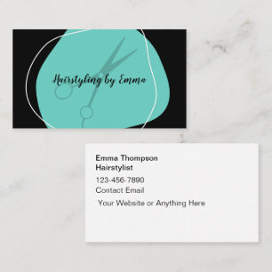 Hair Stylist Trendy Business Cards Visitenkarte