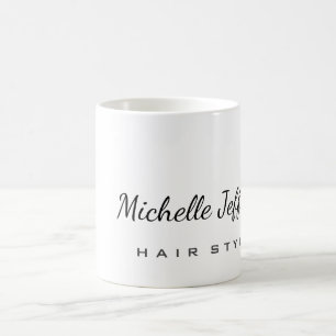 Hair Stylist Trendy Minimalistisch Modern Ihr Name Kaffeetasse