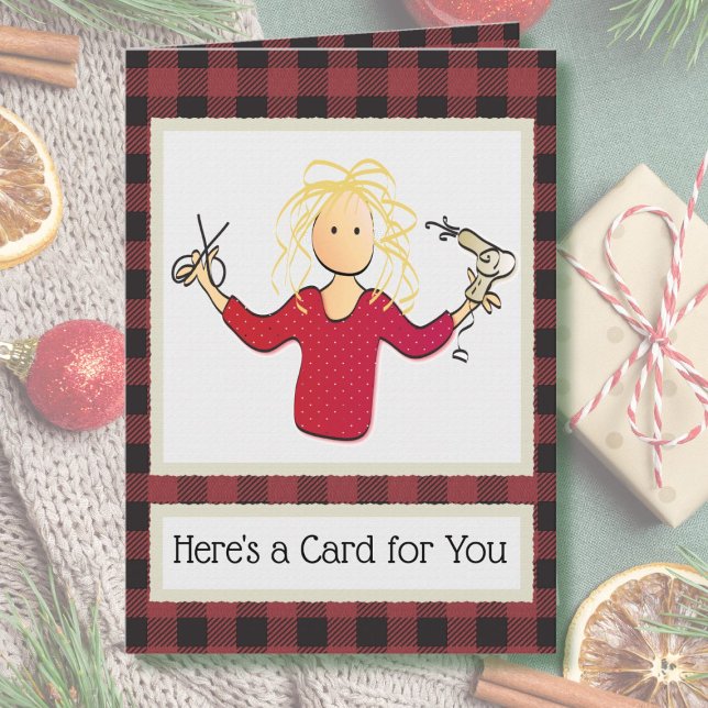 Hair Stylist Vielen Dank an den Kunden Weihnachten Karte (Von Creator hochgeladen)