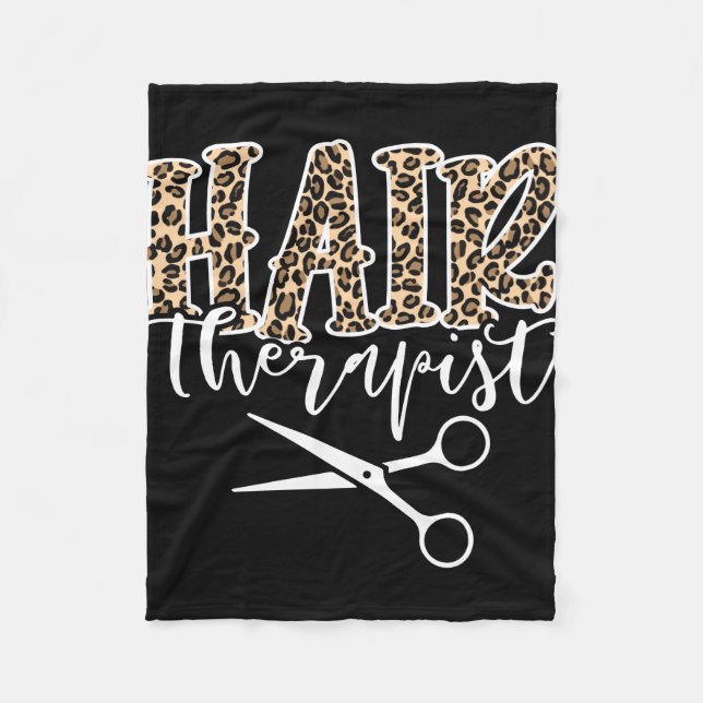 Hair Therapist Hair Styist Hairdirector Fleecedecke (Vorderseite)